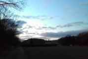 Chasing the dusk across frozen fields. 5/365