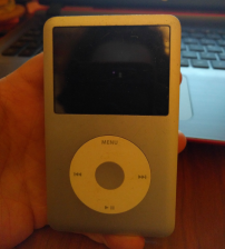 My trusty iPod Classic. Ten years old now and completely scratched, but still works and holds over 24 hours charge! 34/365